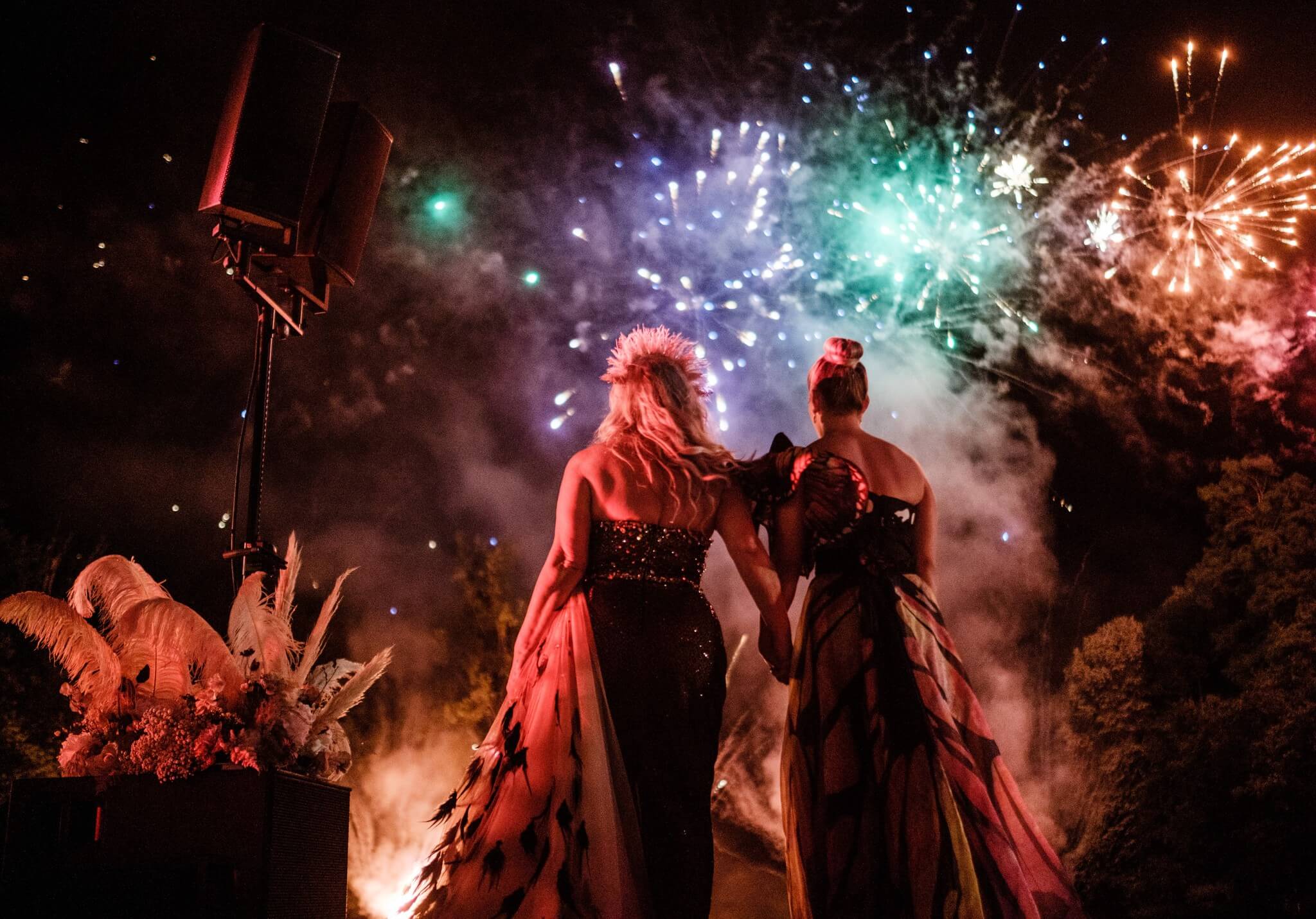 French castle fireworks