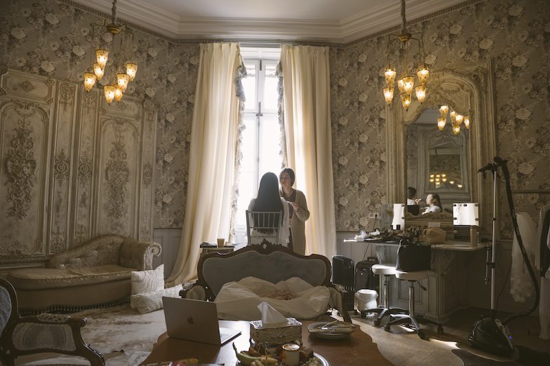 preparing for the big day at a elopement