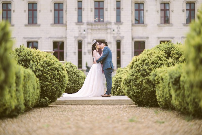 happy couple on a European elopement package
