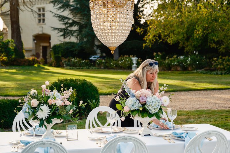 Castle wedding planner, Cynthia Nicholson, at work