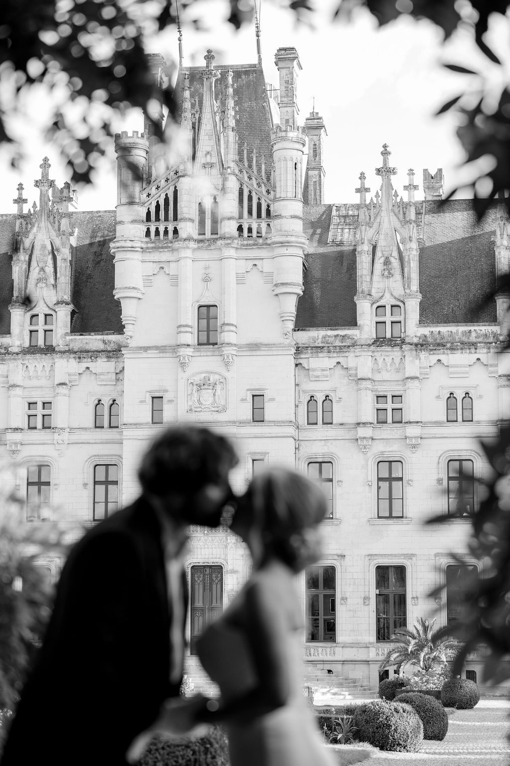 fairytale luxury couple at french wedding venue