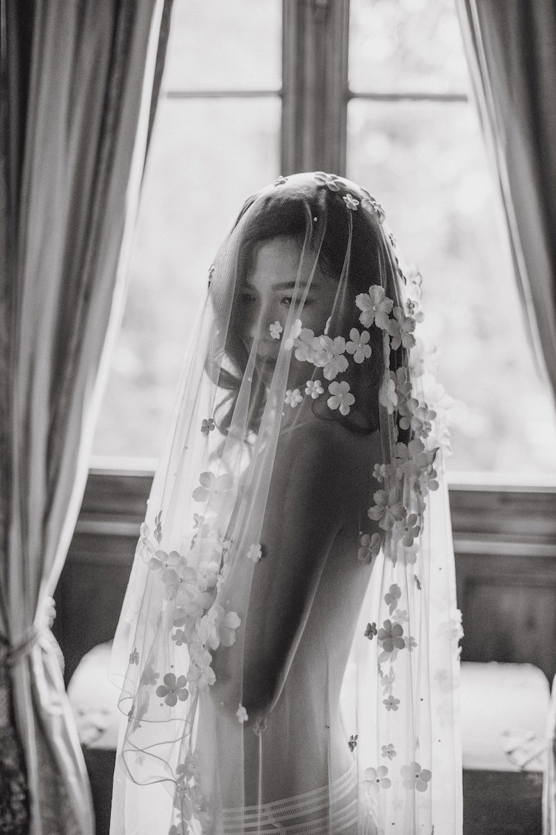 Fairytale Luxury bride at chateau challain